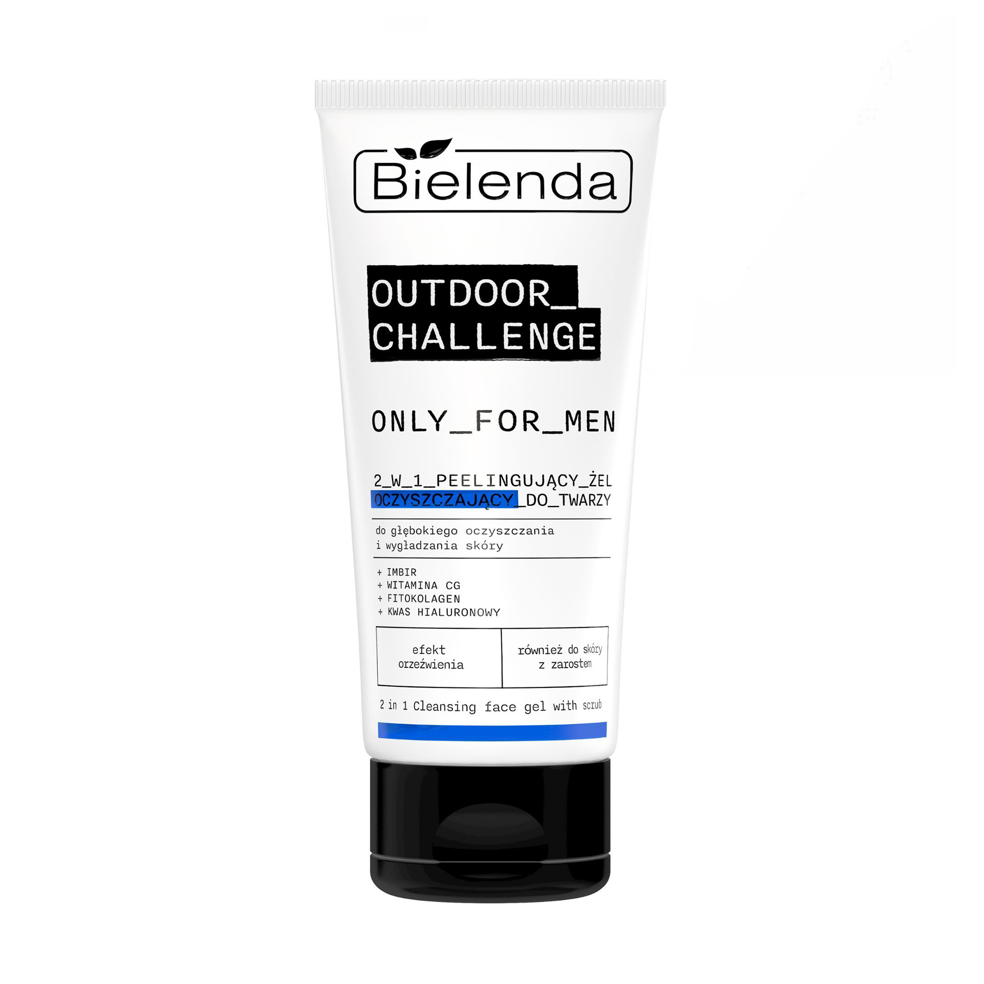 Чоловічий пілінг-гель для вмивання 2 в 1 Bielenda Only For Men Outdoor Challenge 2 In 1 Peeling Facial Cleansing Gel, 150 г